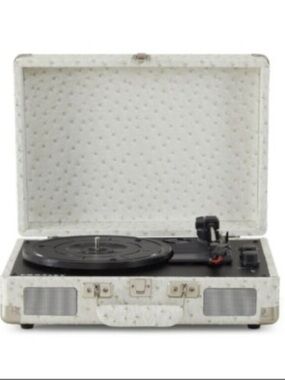Crosley Black and Cream Textured Record Player